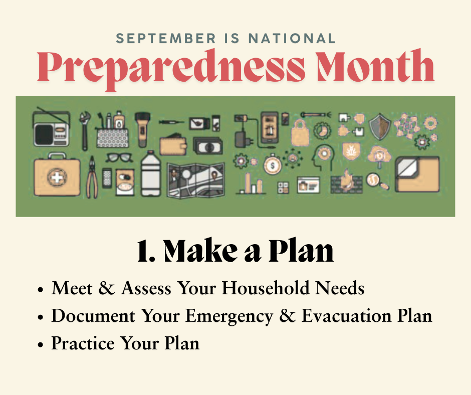 Preparedness Month - 1 Make a Plan